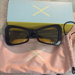 Dime x Kali Uchis Black and Yellow Sunglasses